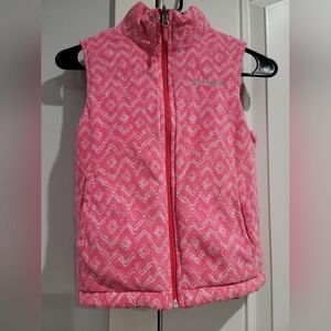 Columbia Reversable Fleece Vest Kids Size SMALL
